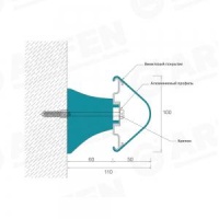 Отбойная доска для защиты стен WG101